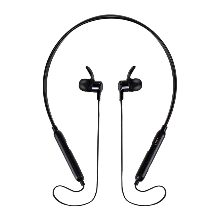 KIVEE KV-TW33 Bluetooth 5.0 Neck Hanging Bluetooth Earphone, Support Call & TF Card (Black)