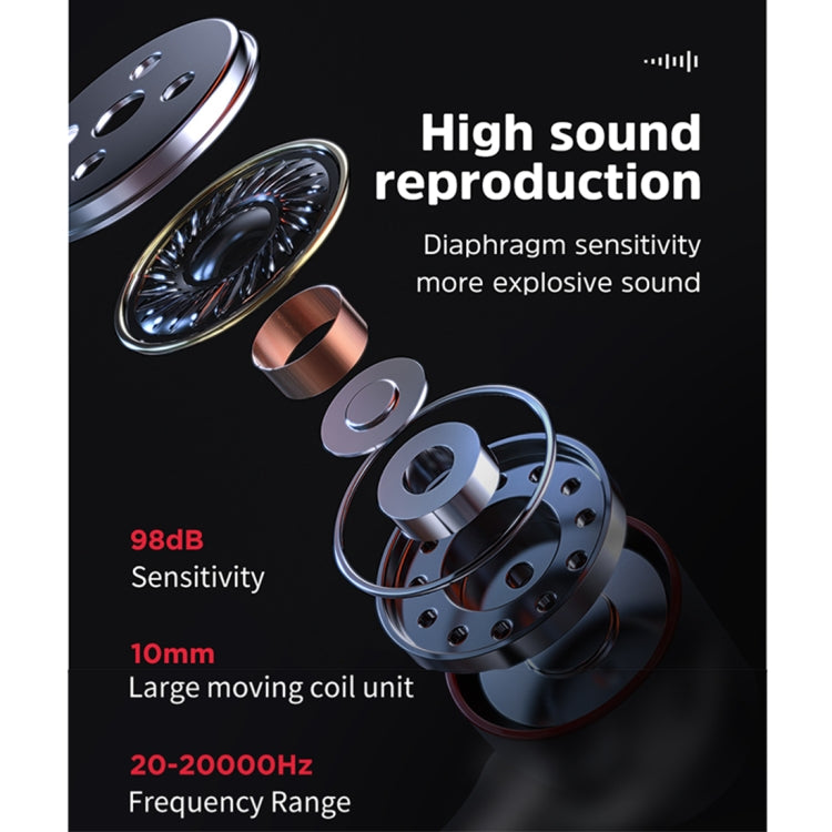KIVEE KV-TW33 Bluetooth 5.0 Neck Hanging Bluetooth Earphone, Support Call & TF Card (Black)