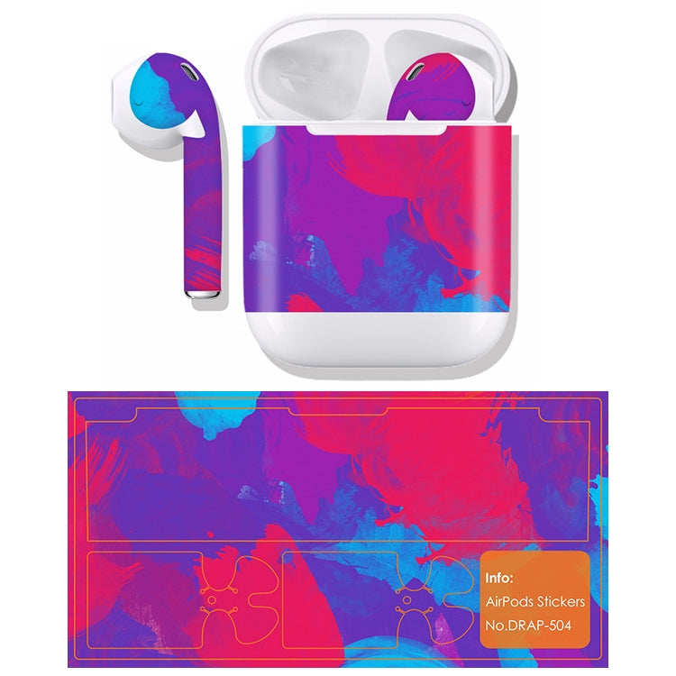 DRAP-504 Airpods Earphones Full Coverage Sticker Earphone Box Anti-lost Protective Film
