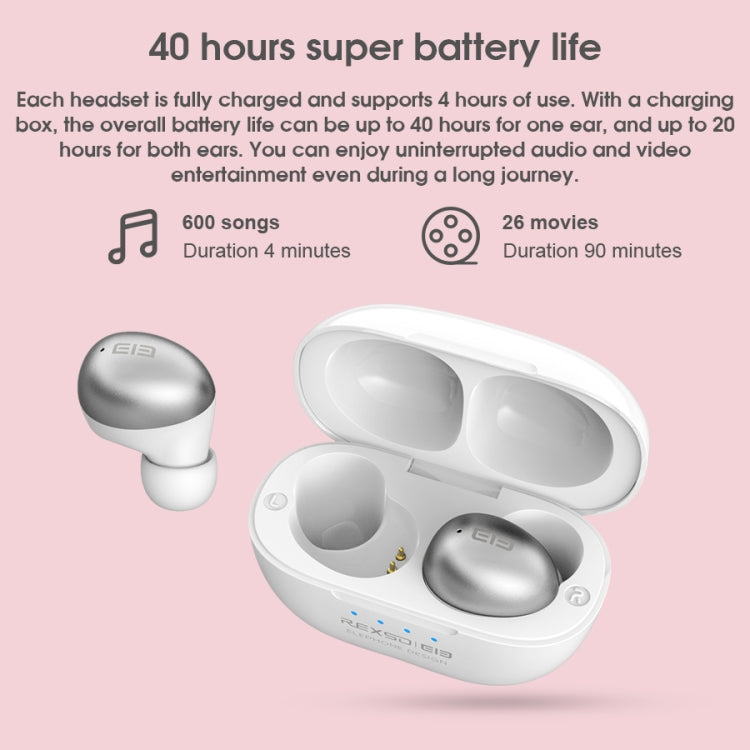 ELEPHONE Elepods S TWS IPX5 Waterproof Bluetooth 5.0 Smart Noise Cancelling Wireless Bluetooth Earphone with Charging Case