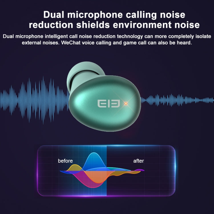 ELEPHONE Elepods S TWS IPX5 Waterproof Bluetooth 5.0 Smart Noise Cancelling Wireless Bluetooth Earphone with Charging Case