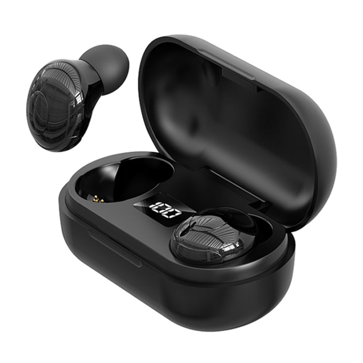 T8 TWS Intelligent Noise Cancelling IPX6 Waterproof Bluetooth Earphone with Magnetic Charging Box & Digital Display, Support Automatic Pairing & HD Call & Voice Assistant