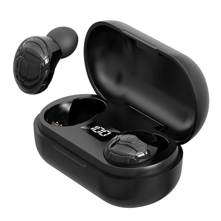 T8 TWS Intelligent Noise Cancelling IPX6 Waterproof Bluetooth Earphone with Magnetic Charging Box & Digital Display, Support Automatic Pairing & HD Call & Voice Assistant
