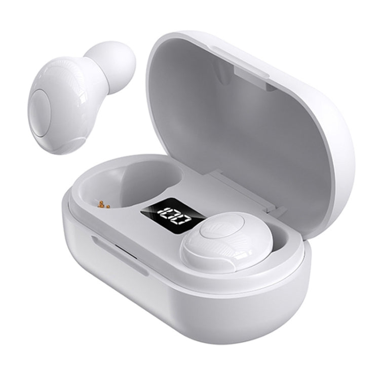 T8 TWS Intelligent Noise Cancelling IPX6 Waterproof Bluetooth Earphone with Magnetic Charging Box & Digital Display, Support Automatic Pairing & HD Call & Voice Assistant