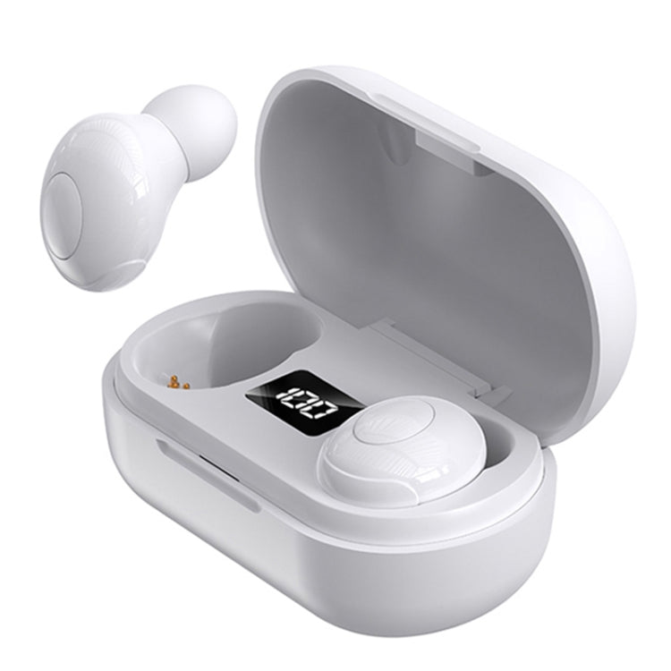 T8 TWS Intelligent Noise Cancelling IPX6 Waterproof Bluetooth Earphone with Magnetic Charging Box & Digital Display, Support Automatic Pairing & HD Call & Voice Assistant