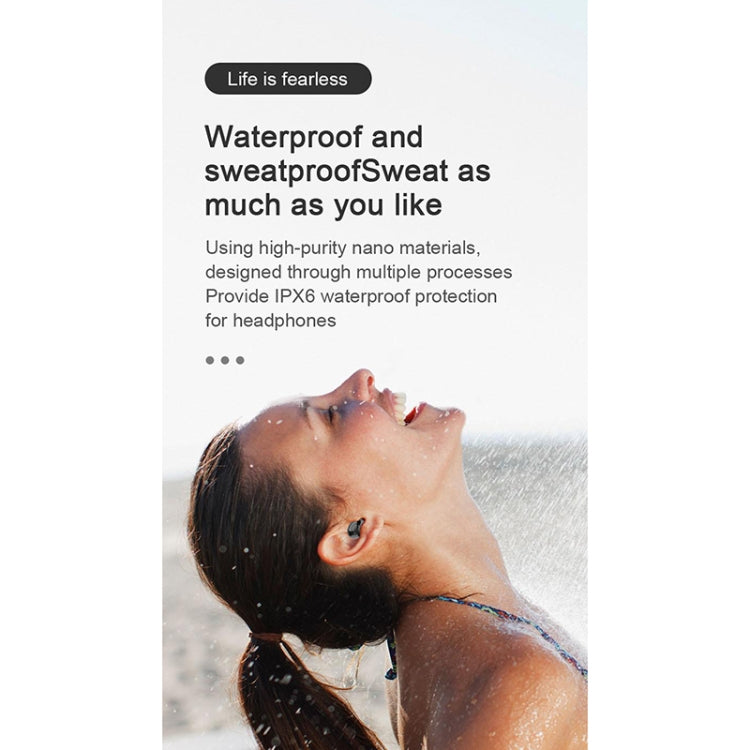T8 TWS Intelligent Noise Cancelling IPX6 Waterproof Bluetooth Earphone with Magnetic Charging Box & Digital Display, Support Automatic Pairing & HD Call & Voice Assistant