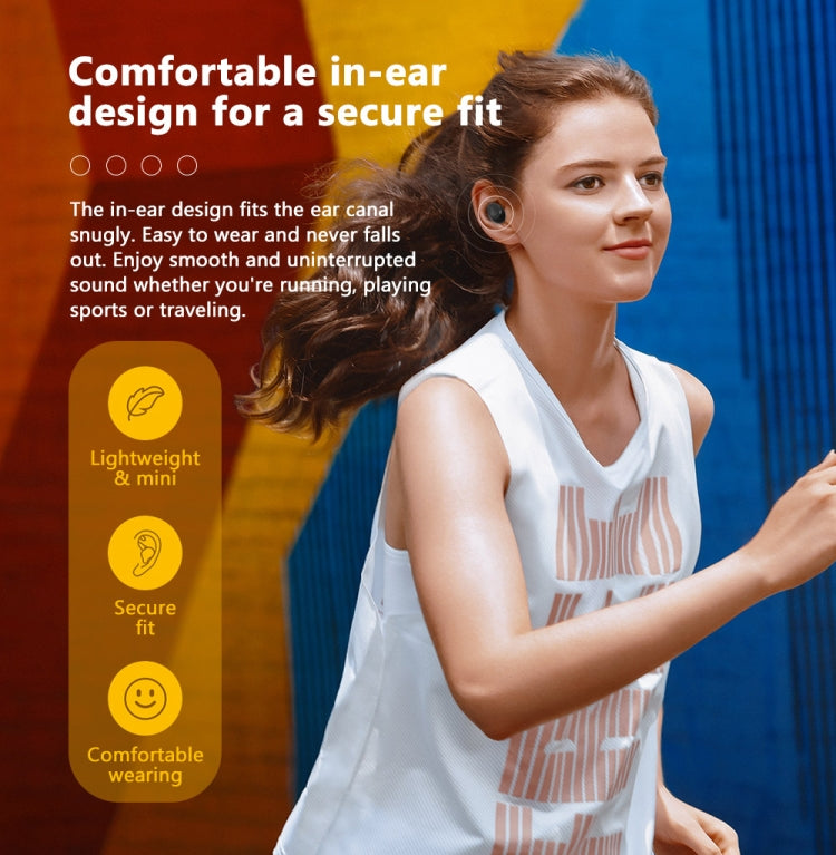 [HK Warehouse] Blackview AirBuds 1 TWS Noise Cancelling Wireless Bluetooth Earphone with Charging Box, Support Auto Pairing & Auto Play Music & Voice Assistant(Black)