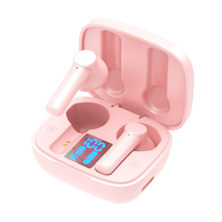 LB-8 Bluetooth 5.0 Stereo Wireless Bluetooth Earphone with Charging Box & LED Battery Display, Support Fingerprint Touch & Call & Voice Assistant & Switch Between Chinese and English