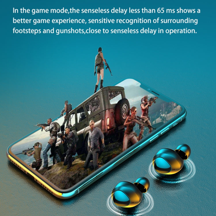 R185 Bluetooth 5.0 TWS Digital Display Wireless Bluetooth Earphone with Charging Box, Support Touch & Siri & Battery Display & Wireless Charging