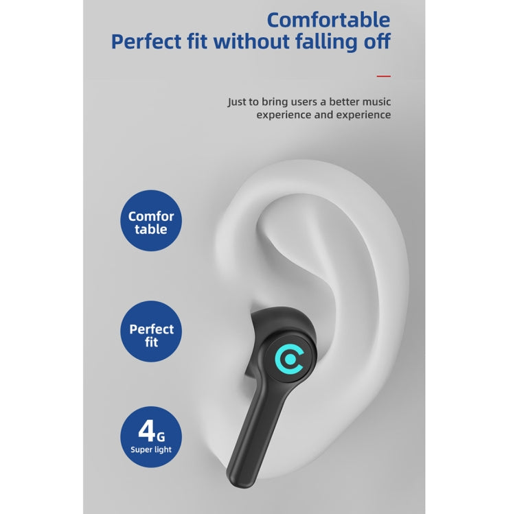 ES1 Bluetooth 5.1 TWS Digital Display Touch Wireless Bluetooth Earphone with Charging Box