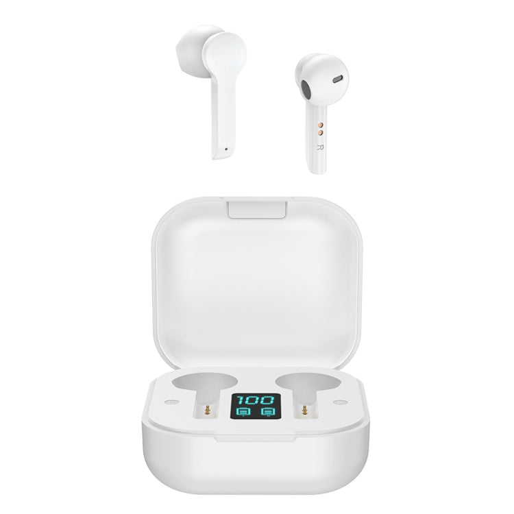 L10S Bluetooth 5.1 TWS Digital Display Touch Wireless Bluetooth Earphone with Charging Box