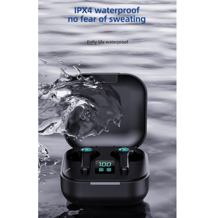 L10S Bluetooth 5.1 TWS Digital Display Touch Wireless Bluetooth Earphone with Charging Box