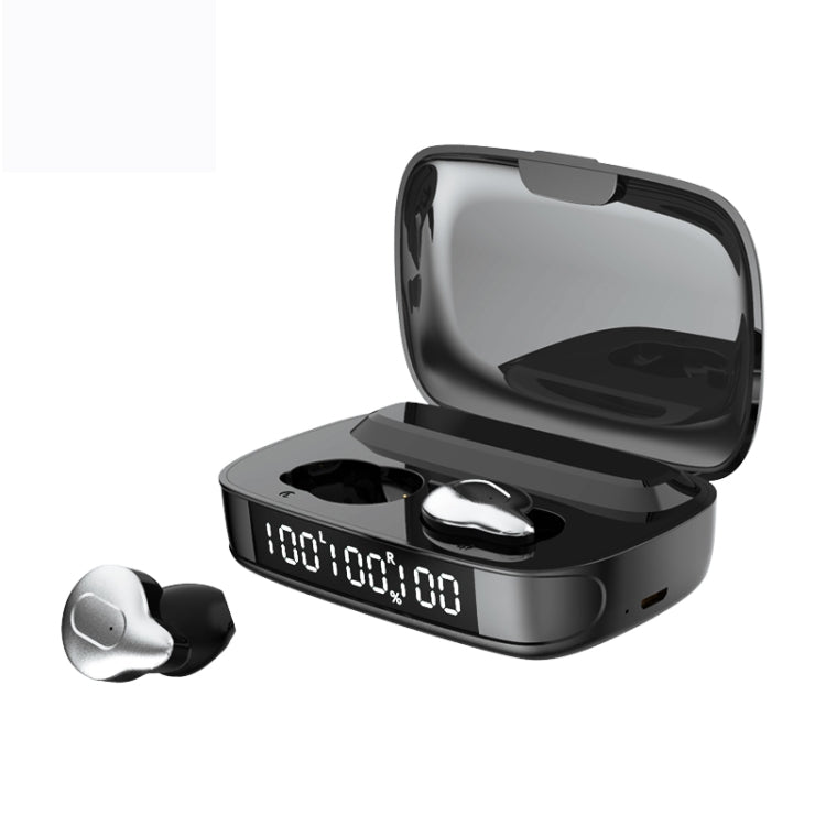 C10 Bluetooth 5.1 TWS Digital Display Wireless Bluetooth Earphone with Charging Box, Support Touch & Siri & Battery Display