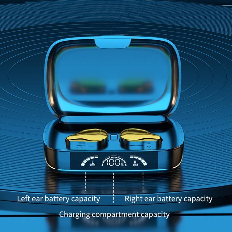 C10 Bluetooth 5.1 TWS Digital Display Wireless Bluetooth Earphone with Charging Box, Support Touch & Siri & Battery Display