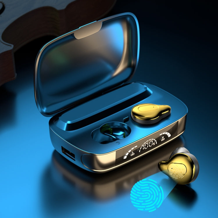 C10 Bluetooth 5.1 TWS Digital Display Wireless Bluetooth Earphone with Charging Box, Support Touch & Siri & Battery Display