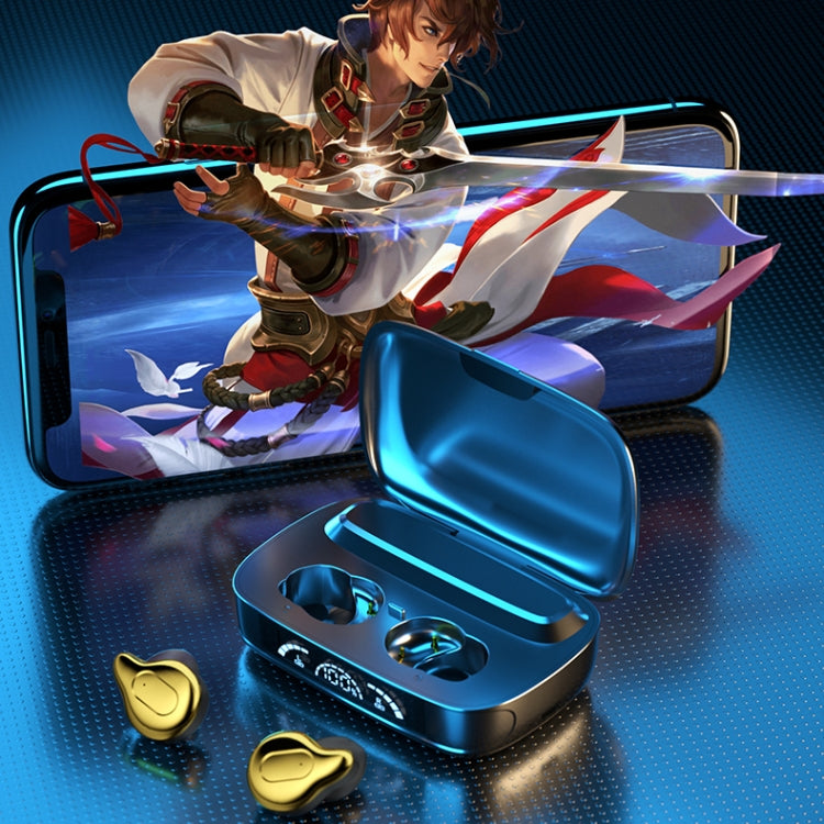 C10 Bluetooth 5.1 TWS Digital Display Wireless Bluetooth Earphone with Charging Box, Support Touch & Siri & Battery Display