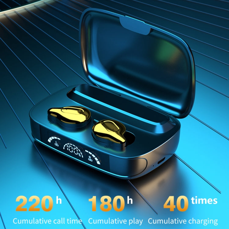 C10 Bluetooth 5.1 TWS Digital Display Wireless Bluetooth Earphone with Charging Box, Support Touch & Siri & Battery Display