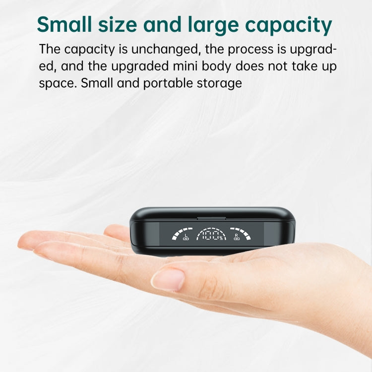 C10 Bluetooth 5.1 TWS Digital Display Wireless Bluetooth Earphone with Charging Box, Support Touch & Siri & Battery Display