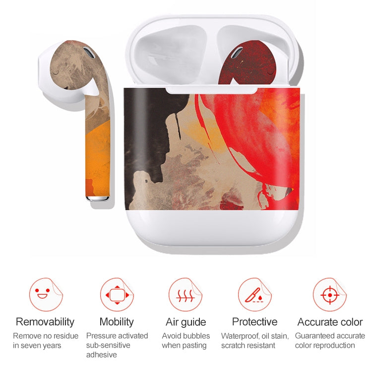 DRAP-506 Airpods Earphones Full Coverage Sticker Earphone Box Anti-lost Protective Film