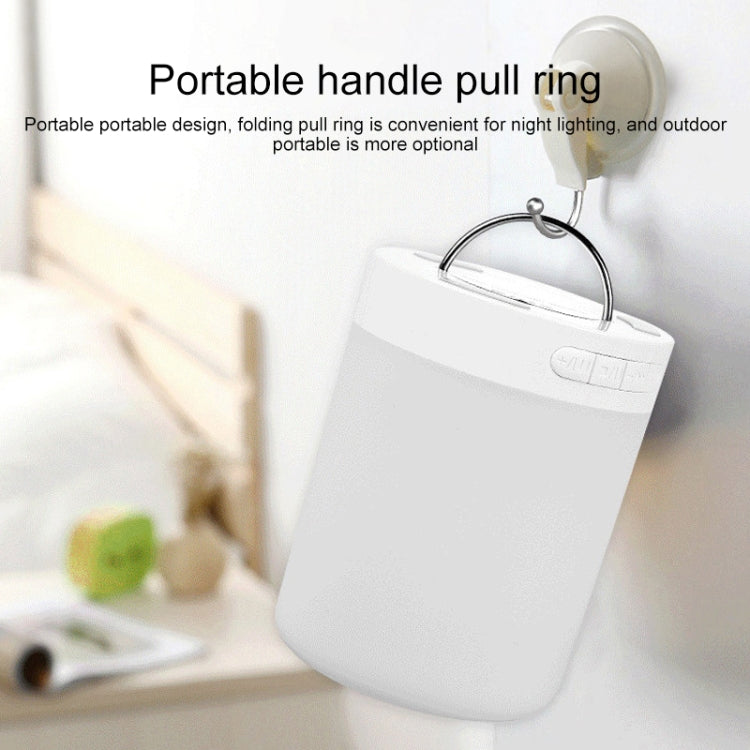 3W LED Colorful Pat Light Bluetooth Speaker , Support TF Card & 3.5mm AUX
