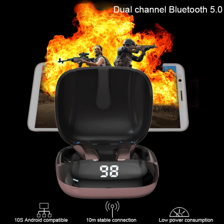 V58 Bluetooth 5.0 TWS Digital Display Sports Bluetooth Earphone