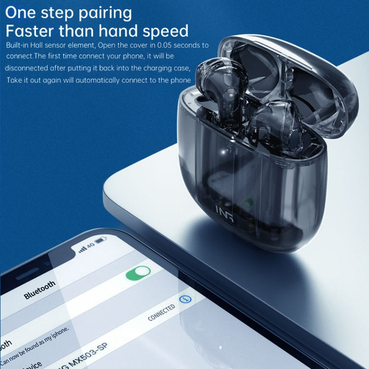 MX503-SP Bluetooth 5.0 TWS Sports True Wireless Bluetooth Earphone (Transparent)