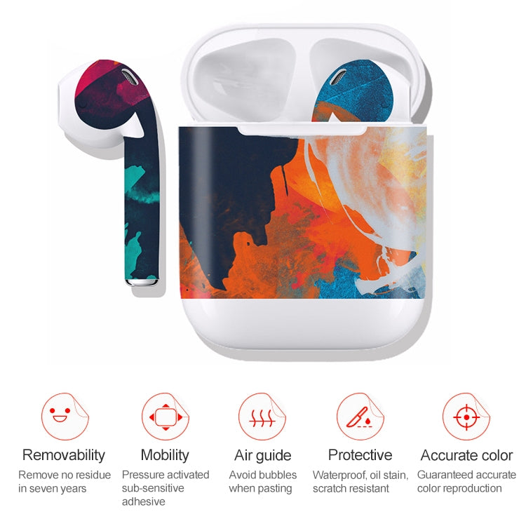 DRAP-507 Airpods Earphones Full Coverage Sticker Earphone Box Anti-lost Protective Film