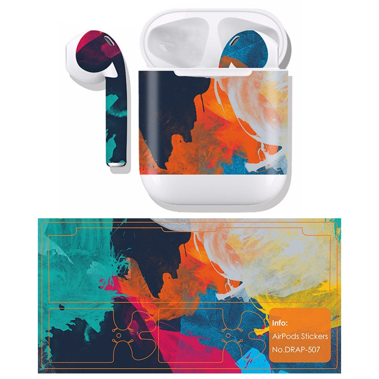 DRAP-507 Airpods Earphones Full Coverage Sticker Earphone Box Anti-lost Protective Film