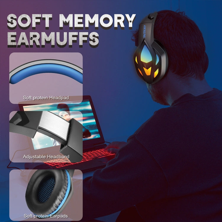 H100 PC Computer E-sports Gaming RGB Light Wired Headset with Microphone