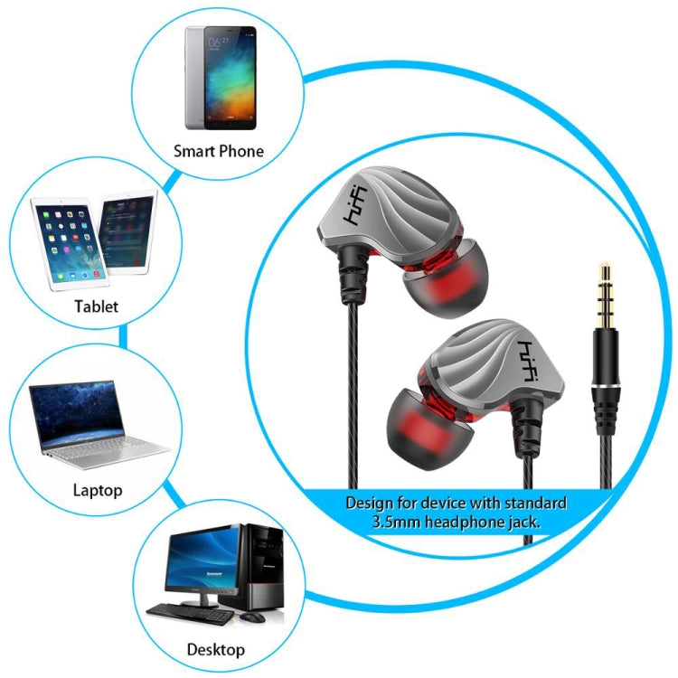 S2000 3.5mm Interface E-sports Chicken Game Wired Earphone with Wire-controlled Microphone
