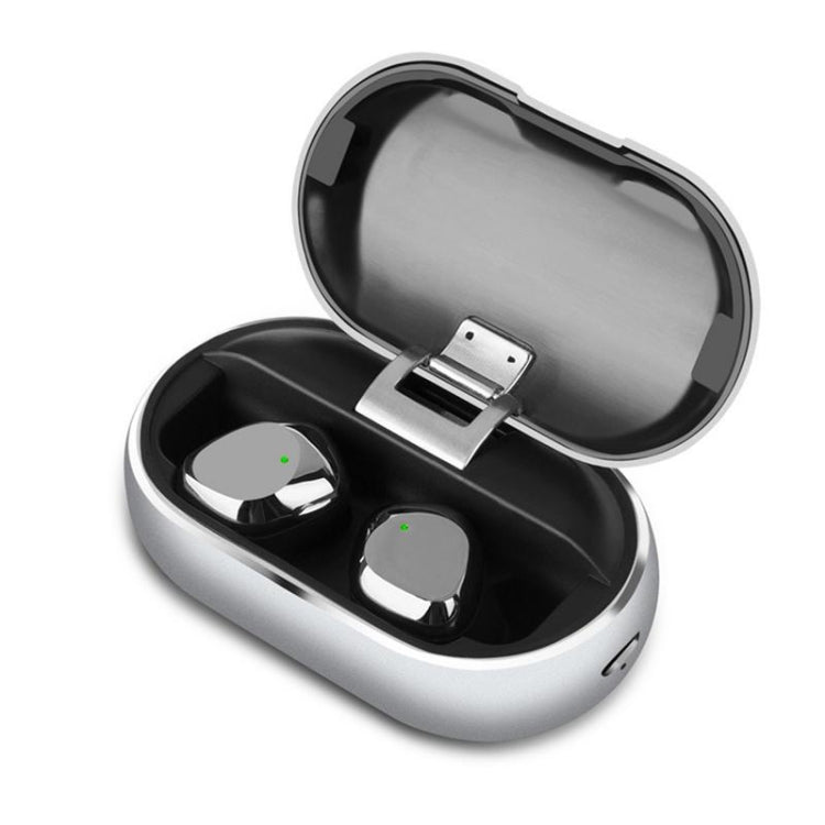 X26 DC 5V TWS IPX7 Waterproof Bluetooth 5.0 Wireless Touch Bluetooth Earphone with Charging Box, Support HD Call(Grey)