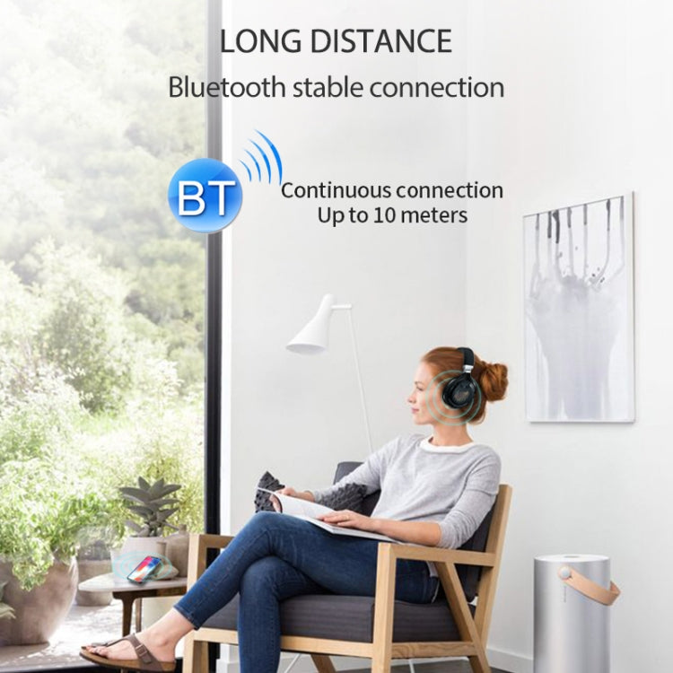 TM061 Foldable Bluetooth 5.0 Wireless Headset, Support TF Card (Silver)