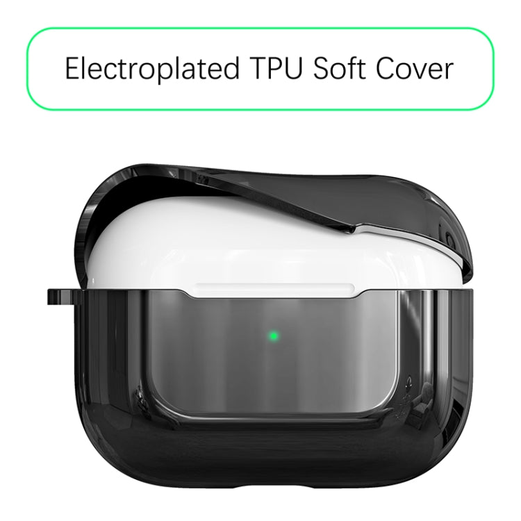 For AirPods Pro Wireless Earphone Plating Soft Protective Case
