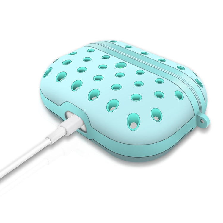 For AirPods Pro Wireless Earphone Honeycomb Silicone Protective Case