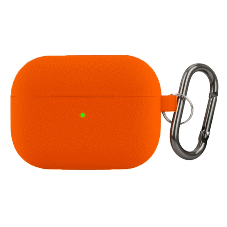 For AirPods Pro Litchi Texture Silicone Wireless Earphone Protective Case