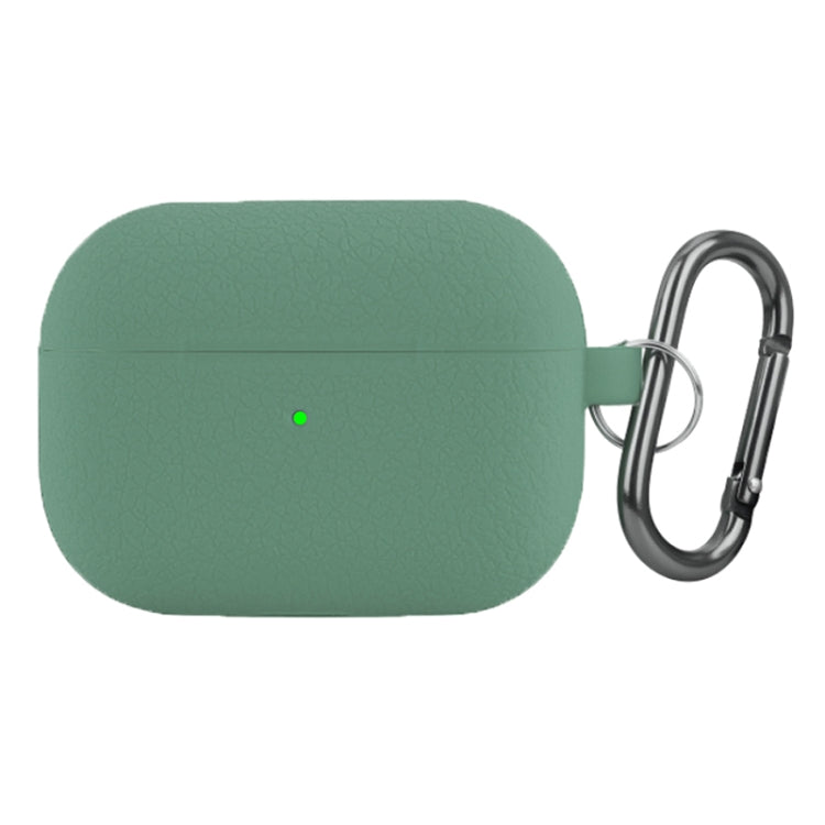 For AirPods Pro Litchi Texture Silicone Wireless Earphone Protective Case