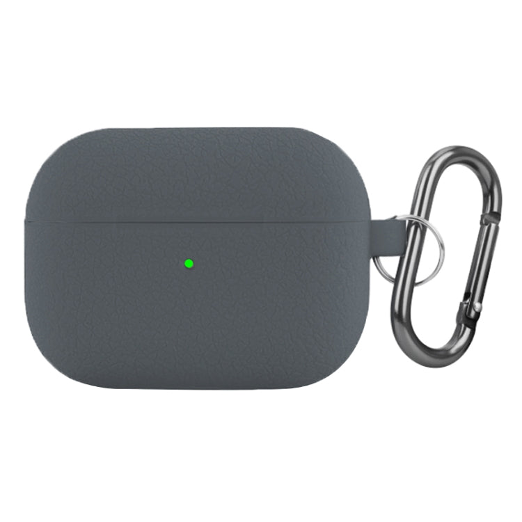For AirPods Pro Litchi Texture Silicone Wireless Earphone Protective Case