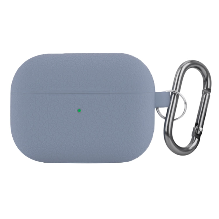 For AirPods Pro Litchi Texture Silicone Wireless Earphone Protective Case