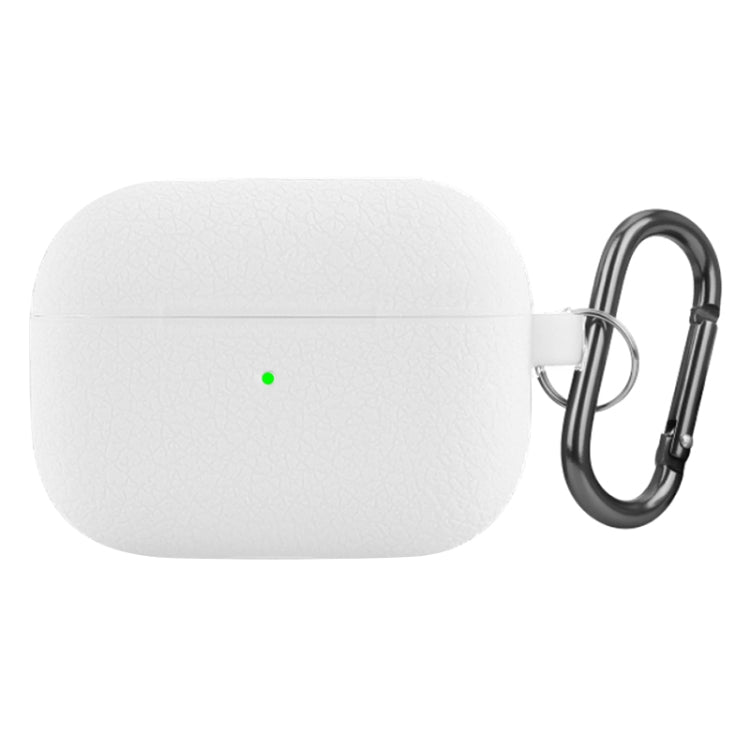 For AirPods Pro Litchi Texture Silicone Wireless Earphone Protective Case