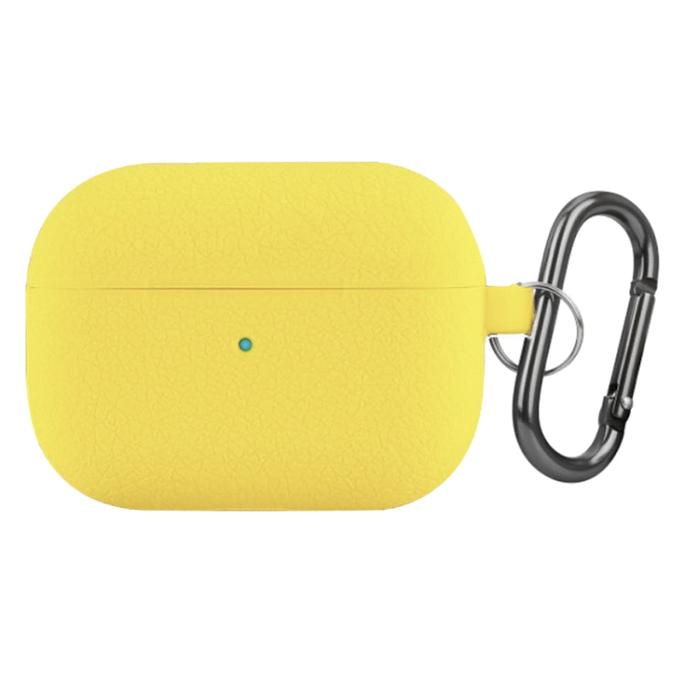For AirPods Pro Litchi Texture Silicone Wireless Earphone Protective Case