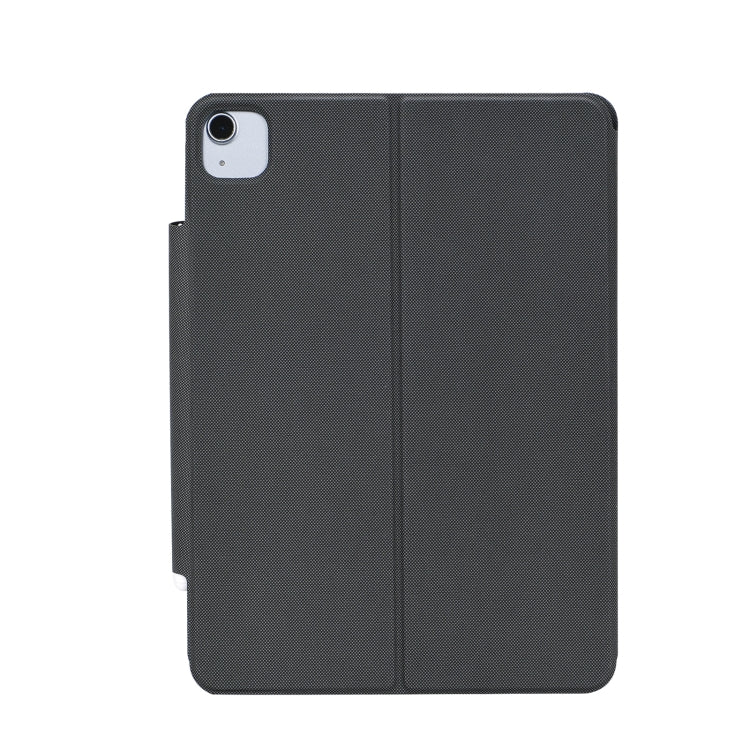 P3125-6 Grid Bluetooth Keyboard Leather Case with Touch Pad For iPad Air 5 10.9 2022 / Air 4 10.9 2020 / iPad Pro 11 2021/2020/2018(Black)