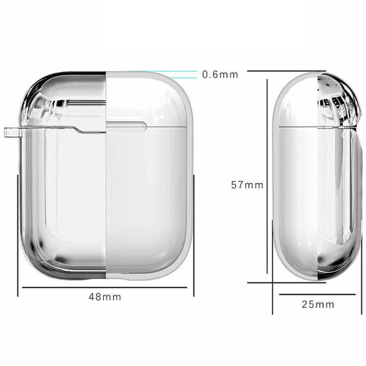 Electroplated TPU Earphones Shockproof Protective Case for Apple AirPods 1/2