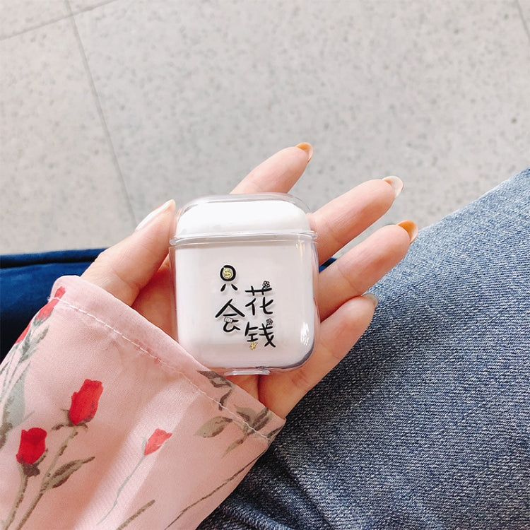 Cost Money Pattern Shockproof Coloured Drawing PC Protective Case for Apple AirPods 1/2