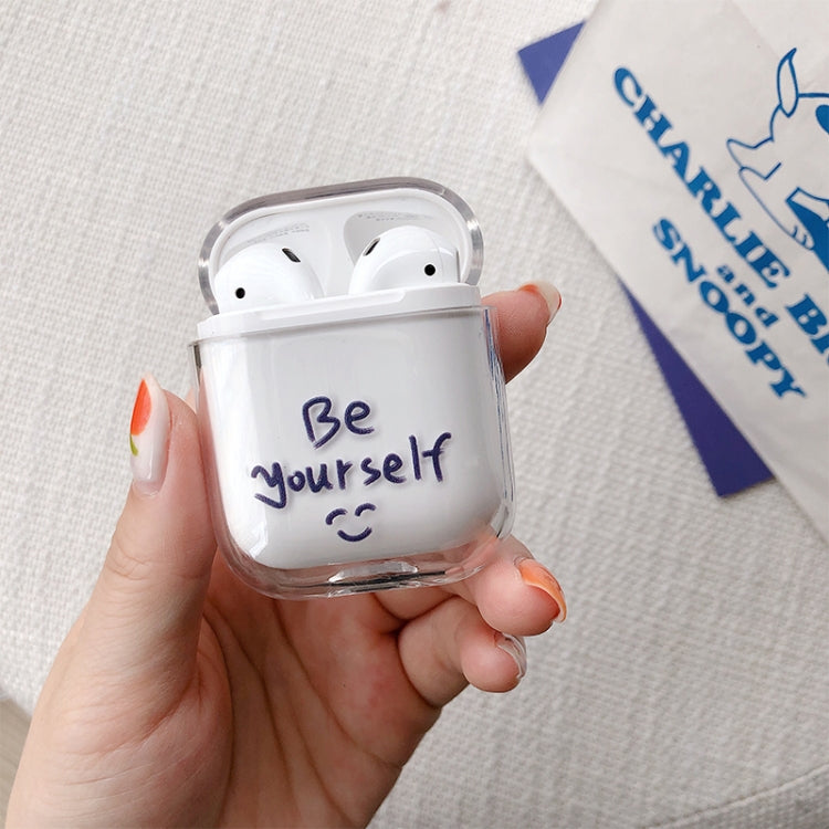 Be Yourself Pattern Shockproof Coloured Drawing PC Protective Case for Apple AirPods 1/2