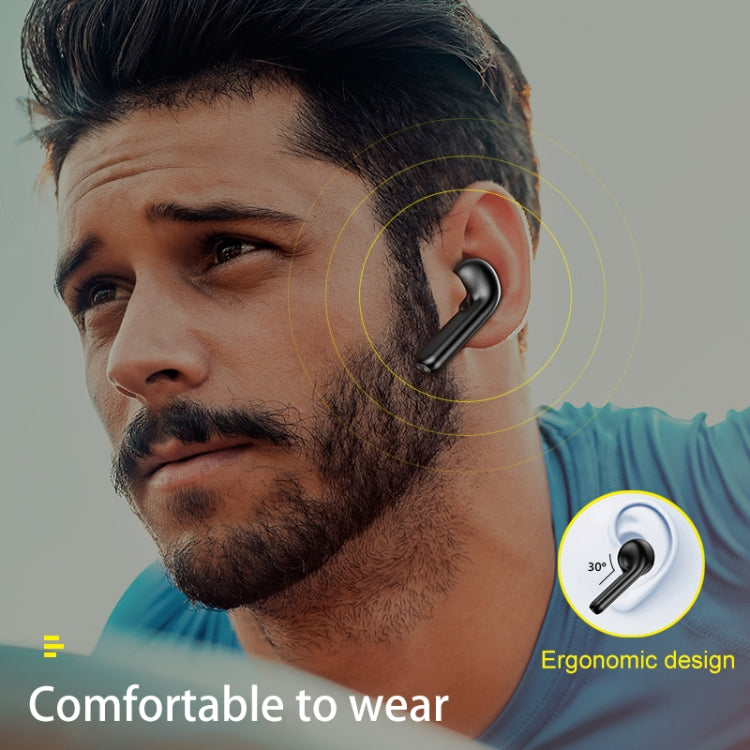 awei T15 TWS Bluetooth V5.0 Ture Wireless Sports Headset with Charging Case(Black)
