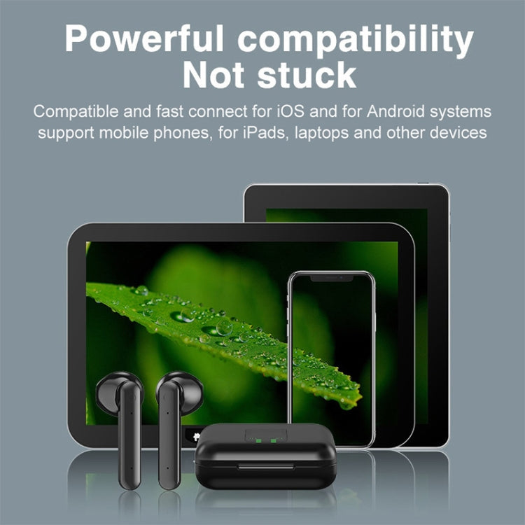 L12 Bluetooth 5.0 TWS Touch Digital Display Wireless Bluetooth Earphone with Charging Box