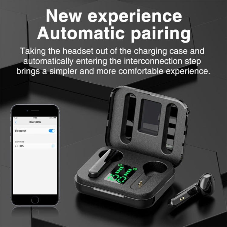 L12 Bluetooth 5.0 TWS Touch Digital Display Wireless Bluetooth Earphone with Charging Box