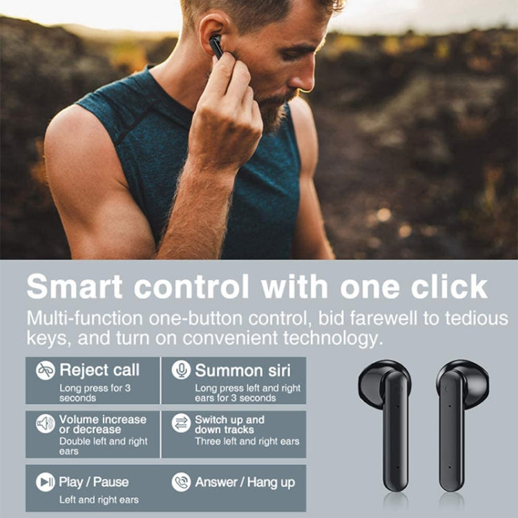 L12 Bluetooth 5.0 TWS Touch Digital Display Wireless Bluetooth Earphone with Charging Box