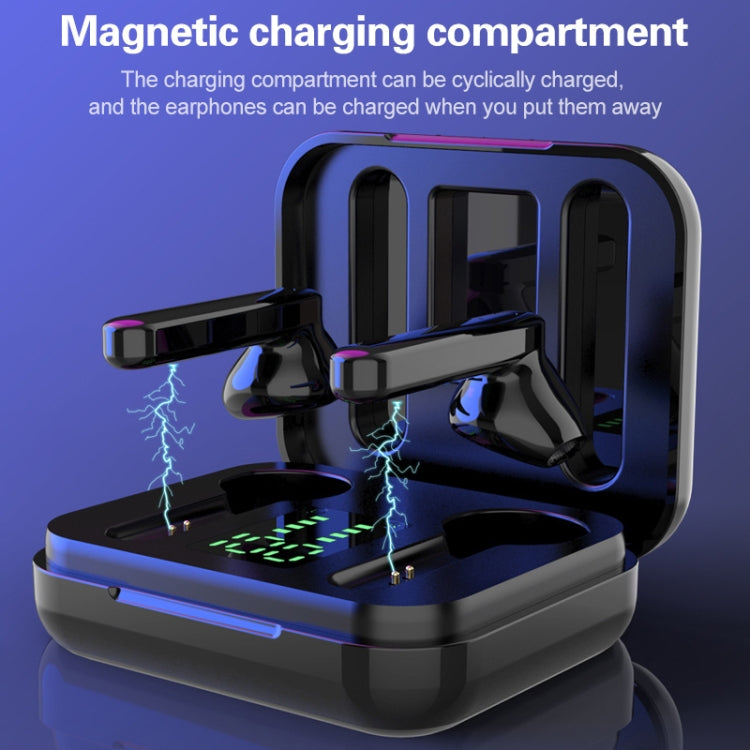 L12 Bluetooth 5.0 TWS Touch Digital Display Wireless Bluetooth Earphone with Charging Box