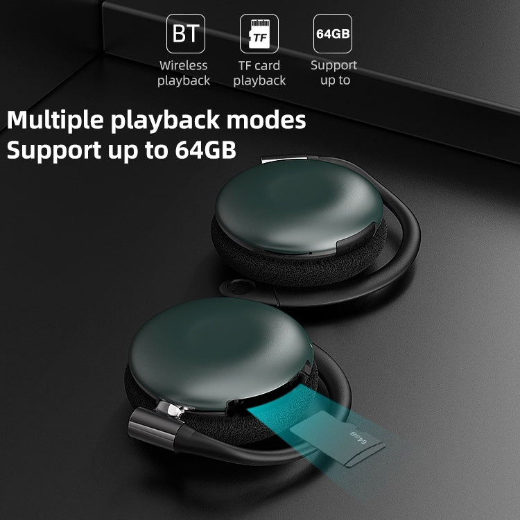 HP-1376 TWS Ear-mounted Wireless Sports Bluetooth Earphone, Support Touch & 64GB TF Card & Call & Voice Assistant